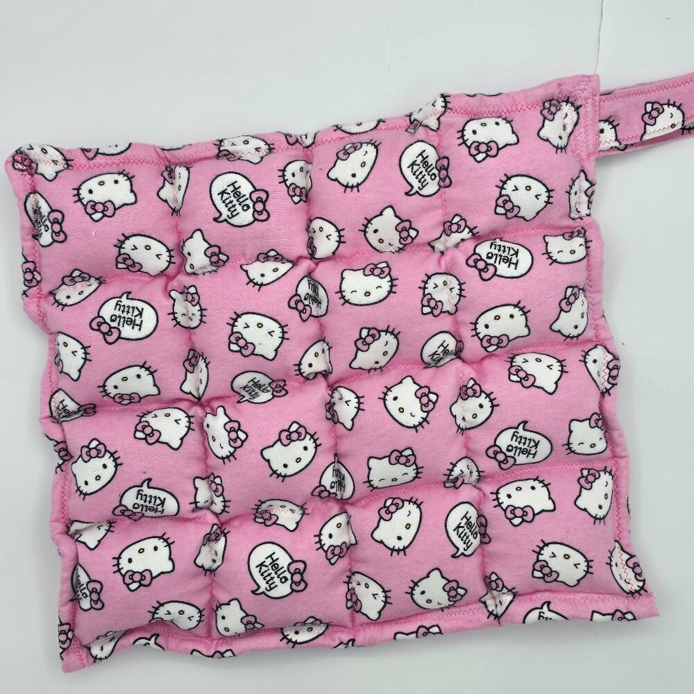 Kitty print flannel minky Sensory Weighted Lap Pad blanket for Kids - 3.5